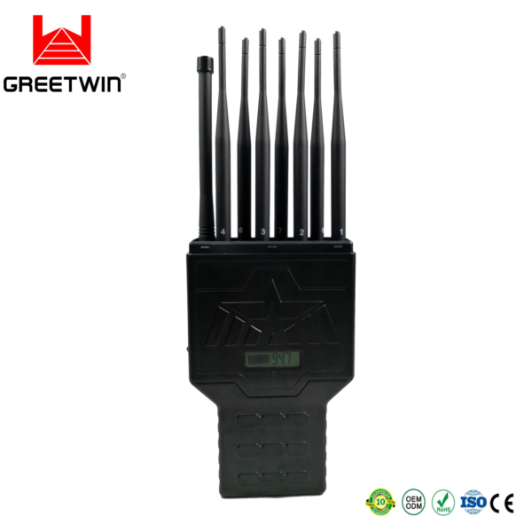 m Multi  Bands Portable Bluetooth GSM WCDMA WiFi G  g Lojack MHz GPS L Signal Jammer
