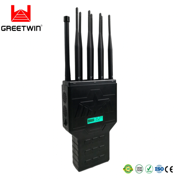 Antennas Jamming up to m Portable Cell Phone GPS WiFi  G  g g G G g Signal Jammer