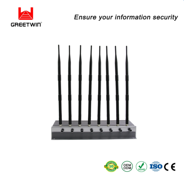 Greetwin Cell Phone Desktop  Channels  G g Wi Fi  meters Signal Jammer