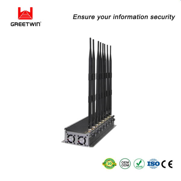 Greetwin Cell Phone Desktop  Channels  G g Wi Fi  meters Signal Jammer